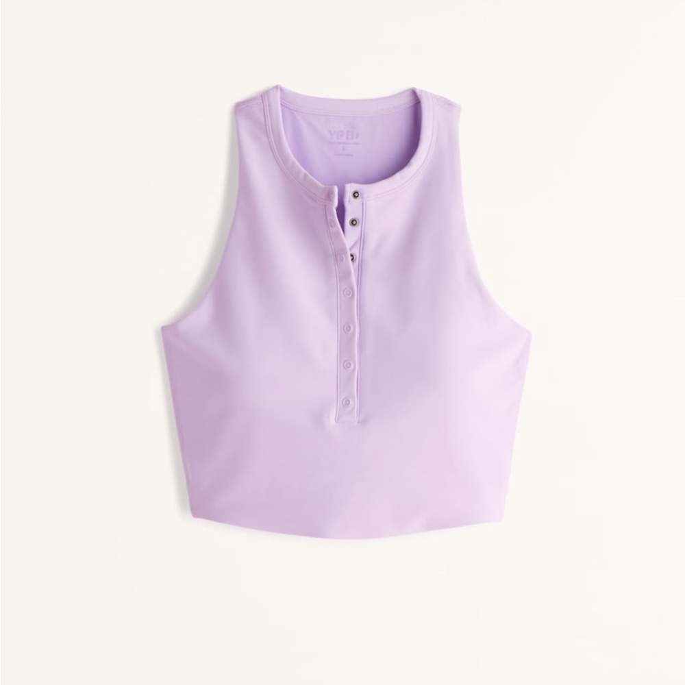 Abercrombie YPB sculptLUX Plunge Henley Slim Tank, Size S